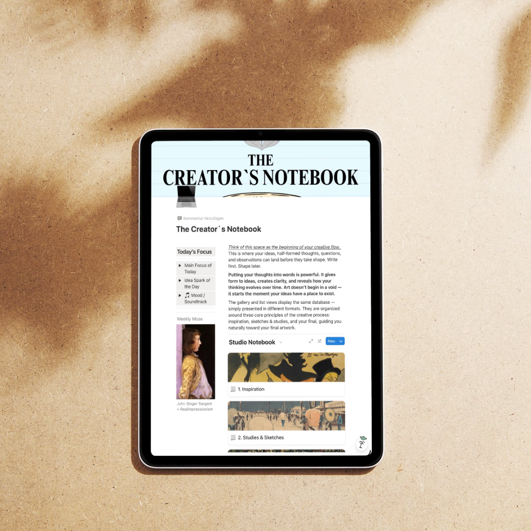 The Creator’s Notebook – Notion Template
